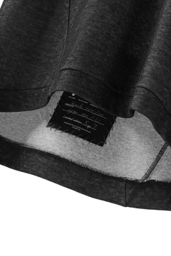 画像をギャラリービューアに読み込む, SOSNOVSKA exclusive DOUBLE JERSEY TOPS with PATCH DETAIL (BLACK x GREY)