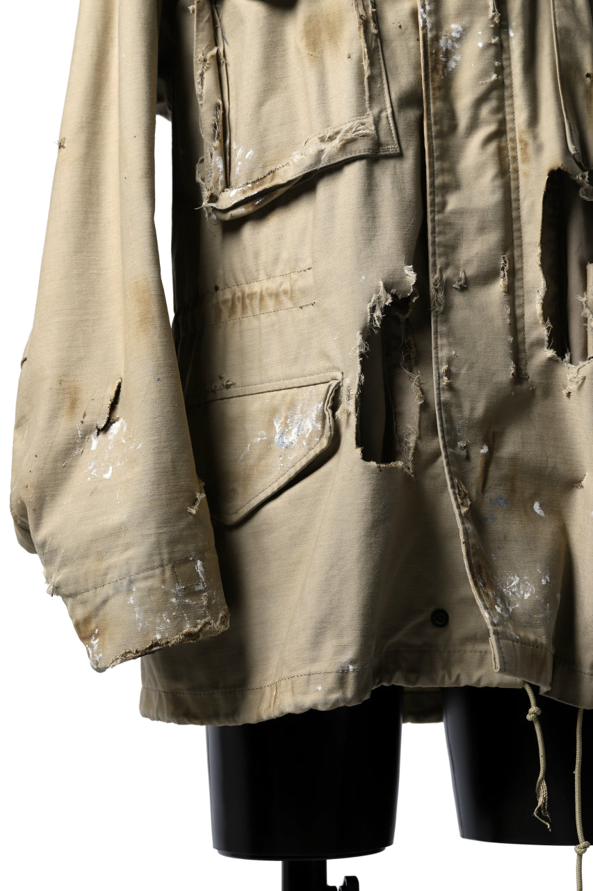 画像をギャラリービューアに読み込む, RESURRECTION HANDMADE vintage damage M-65 jacket (DESIRT BEIGE)