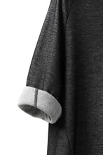 画像をギャラリービューアに読み込む, SOSNOVSKA exclusive DOUBLE JERSEY TOPS with PATCH DETAIL (BLACK x GREY)