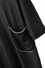 画像をギャラリービューアに読み込む, SOSNOVSKA exclusive DOUBLE JERSEY TOPS with PATCH DETAIL (BLACK x GREY)