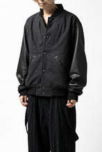 画像をギャラリービューアに読み込む, CHANGES VINTAGE REMAKE VARSITY JACKET (MULTI BLACK #B)