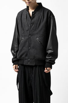画像をギャラリービューアに読み込む, CHANGES VINTAGE REMAKE VARSITY JACKET (MULTI BLACK #B)