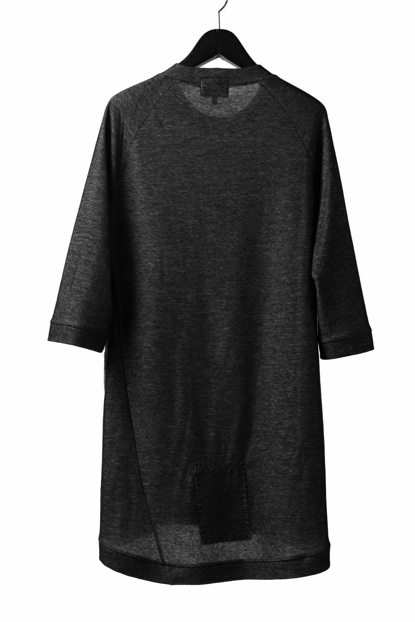 画像をギャラリービューアに読み込む, SOSNOVSKA exclusive DOUBLE JERSEY TOPS with PATCH DETAIL (BLACK x GREY)