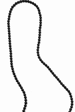 画像をギャラリービューアに読み込む, KLASICA TOPOL BEADS NECKLACE / ONYX+SILVER (MAT BLACK)