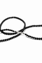 画像をギャラリービューアに読み込む, KLASICA TOPOL BEADS NECKLACE / ONYX+SILVER (MAT BLACK)