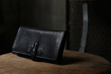 Load image into Gallery viewer, ISAMU KATAYAMA BACKLASH SMART PHONE CASE / PURSE LARGE / ITALY DOUBLE SHOULDER (BLACK)