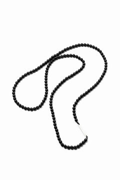 画像をギャラリービューアに読み込む, KLASICA TOPOL BEADS NECKLACE / ONYX+SILVER (MAT BLACK)