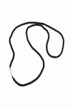 画像をギャラリービューアに読み込む, KLASICA TOPOL BEADS NECKLACE / ONYX+SILVER (MAT BLACK)
