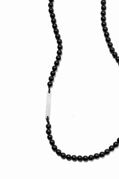 画像をギャラリービューアに読み込む, KLASICA TOPOL BEADS NECKLACE / ONYX+SILVER (MAT BLACK)