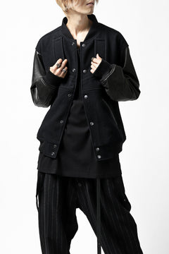 画像をギャラリービューアに読み込む, CHANGES VINTAGE REMAKE VARSITY JACKET (MULTI BLACK #A)