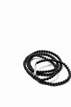 画像をギャラリービューアに読み込む, KLASICA TOPOL BEADS NECKLACE / ONYX+SILVER (MAT BLACK)