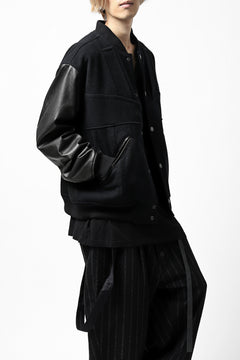 画像をギャラリービューアに読み込む, CHANGES VINTAGE REMAKE VARSITY JACKET (MULTI BLACK #A)