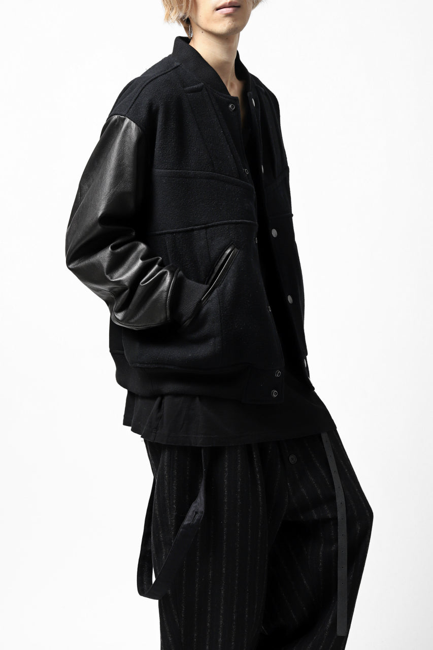 画像をギャラリービューアに読み込む, CHANGES VINTAGE REMAKE VARSITY JACKET (MULTI BLACK #A)