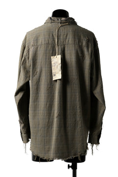 画像をギャラリービューアに読み込む, RESURRECTION HANDMADE vintage damage plaid shirt (KHAKI BEIGE)