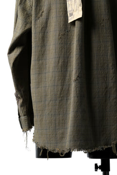画像をギャラリービューアに読み込む, RESURRECTION HANDMADE vintage damage plaid shirt (KHAKI BEIGE)