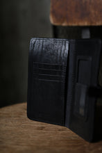 Load image into Gallery viewer, ISAMU KATAYAMA BACKLASH SMART PHONE CASE / PURSE LARGE / ITALY DOUBLE SHOULDER (BLACK)