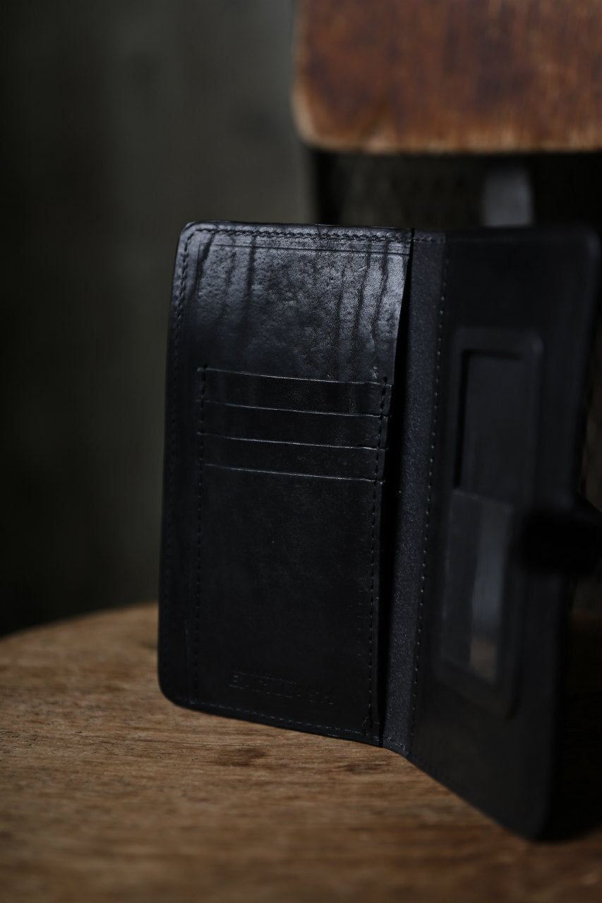 Load image into Gallery viewer, ISAMU KATAYAMA BACKLASH SMART PHONE CASE / PURSE LARGE / ITALY DOUBLE SHOULDER (BLACK)