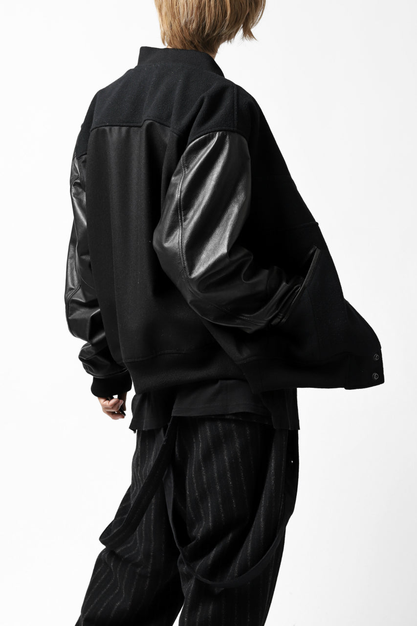 画像をギャラリービューアに読み込む, CHANGES VINTAGE REMAKE VARSITY JACKET (MULTI BLACK #A)