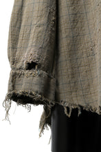 画像をギャラリービューアに読み込む, RESURRECTION HANDMADE vintage damage plaid shirt (KHAKI BEIGE)