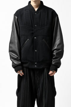 画像をギャラリービューアに読み込む, CHANGES VINTAGE REMAKE VARSITY JACKET (MULTI BLACK #A)
