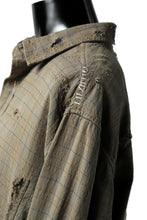 画像をギャラリービューアに読み込む, RESURRECTION HANDMADE vintage damage plaid shirt (KHAKI BEIGE)