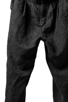 画像をギャラリービューアに読み込む, ISAMU KATAYAMA BACKLASH TAPERED TROUSERS / GARMENT NATURAL DYED LINEN CANVAS (SUMI)