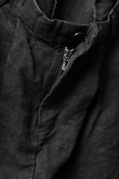 画像をギャラリービューアに読み込む, ISAMU KATAYAMA BACKLASH TAPERED TROUSERS / GARMENT NATURAL DYED LINEN CANVAS (SUMI)