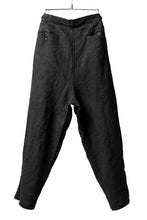 画像をギャラリービューアに読み込む, ISAMU KATAYAMA BACKLASH TAPERED TROUSERS / GARMENT NATURAL DYED LINEN CANVAS (SUMI)