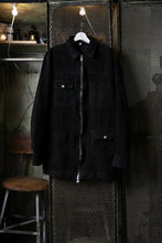 Load image into Gallery viewer, ISAMU KATAYAMA BACKLASH SUEDE COVER ALL BLOUSON / JAPAN CALF (WHITE TANNED / BLACK)