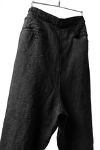 画像をギャラリービューアに読み込む, ISAMU KATAYAMA BACKLASH TAPERED TROUSERS / GARMENT NATURAL DYED LINEN CANVAS (SUMI)