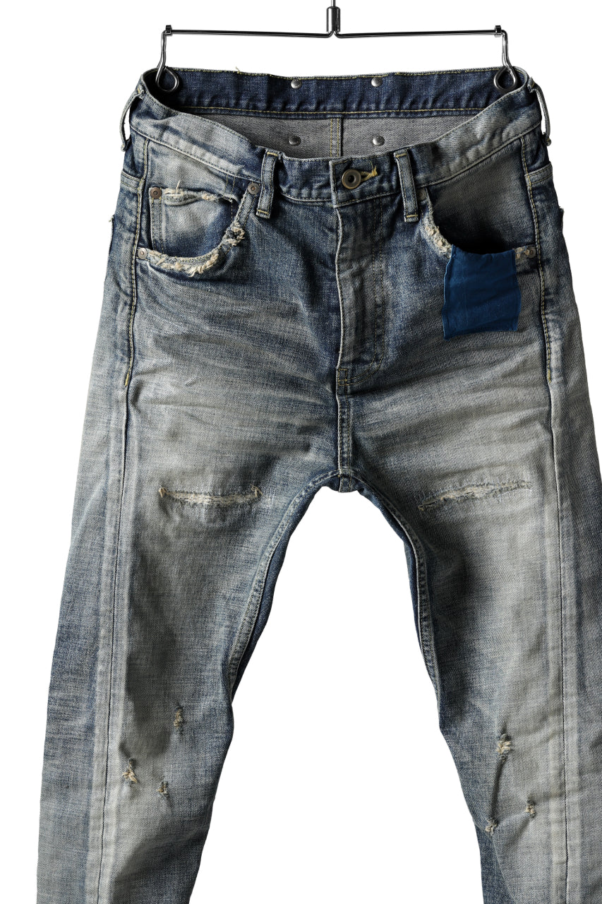 Load image into Gallery viewer, ISAMU KATAYAMA BACKLASH LOW CROTCH SLIM PANTS / STRETCH DENIM (INDIGO)