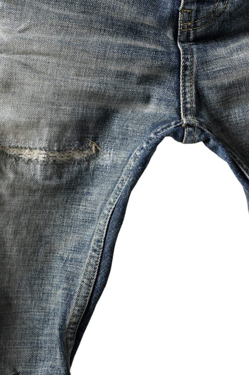 Load image into Gallery viewer, ISAMU KATAYAMA BACKLASH LOW CROTCH SLIM PANTS / STRETCH DENIM (INDIGO)