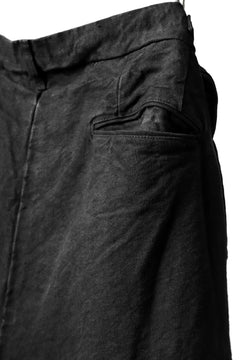 画像をギャラリービューアに読み込む, ISAMU KATAYAMA BACKLASH TAPERED TROUSERS / GARMENT NATURAL DYED LINEN CANVAS (SUMI)