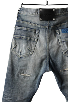 Load image into Gallery viewer, ISAMU KATAYAMA BACKLASH LOW CROTCH SLIM PANTS / STRETCH DENIM (INDIGO)
