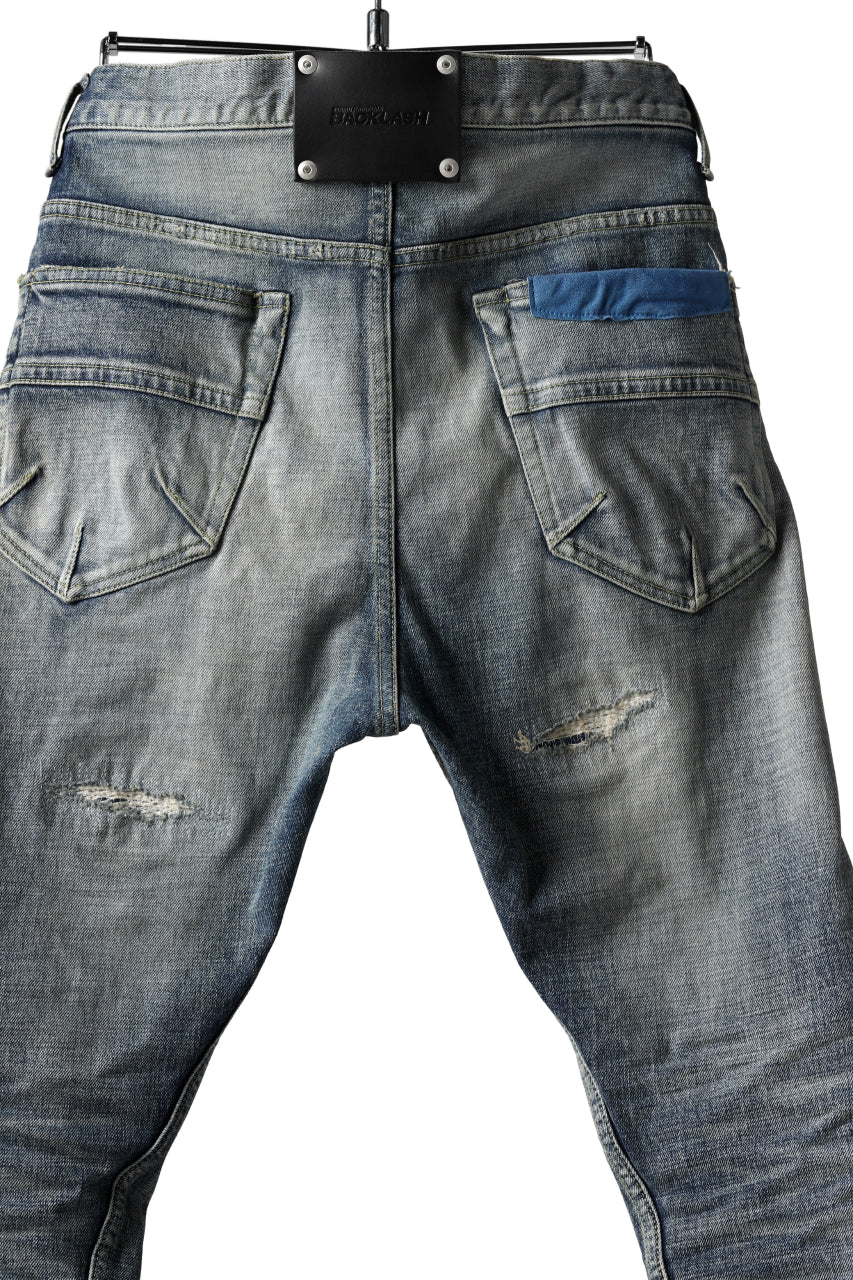 Load image into Gallery viewer, ISAMU KATAYAMA BACKLASH LOW CROTCH SLIM PANTS / STRETCH DENIM (INDIGO)