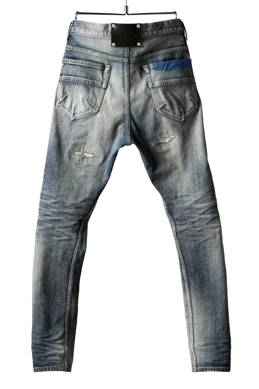 Load image into Gallery viewer, ISAMU KATAYAMA BACKLASH LOW CROTCH SLIM PANTS / STRETCH DENIM (INDIGO)