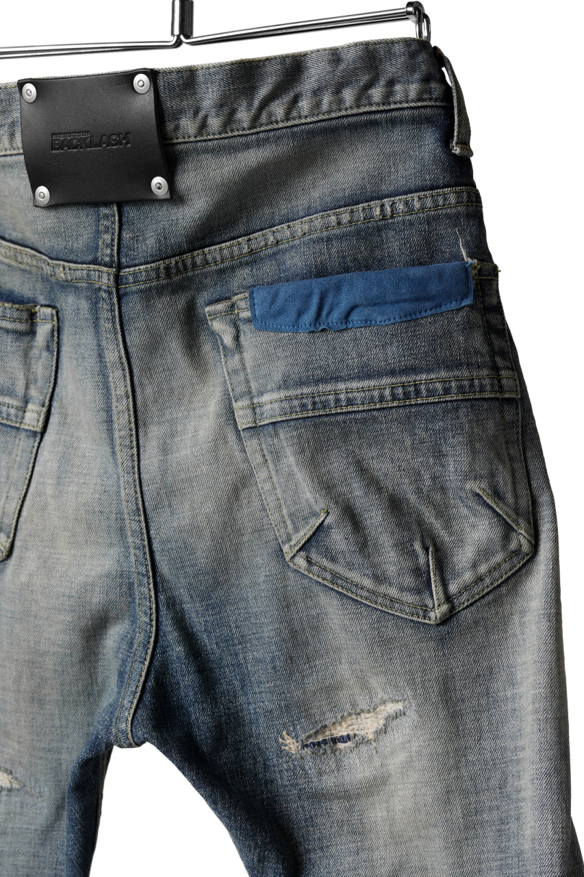 Load image into Gallery viewer, ISAMU KATAYAMA BACKLASH LOW CROTCH SLIM PANTS / STRETCH DENIM (INDIGO)