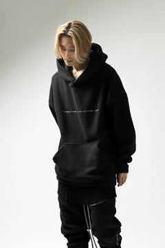 画像をギャラリービューアに読み込む, A.F ARTEFACT "FLUFFY" EMBROIDERED HOODIE / BomberFLEECE (BLACK)