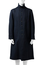 Load image into Gallery viewer, sus-sous medical coat / indigo herringbone (INDIGO CHARCOAL)