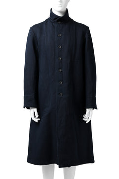 Load image into Gallery viewer, sus-sous medical coat / indigo herringbone (INDIGO CHARCOAL)