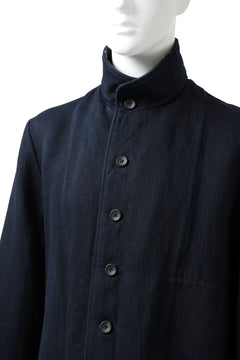 Load image into Gallery viewer, sus-sous medical coat / indigo herringbone (INDIGO CHARCOAL)