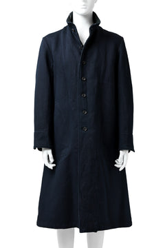 Load image into Gallery viewer, sus-sous medical coat / indigo herringbone (INDIGO CHARCOAL)