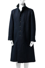 Load image into Gallery viewer, sus-sous medical coat / indigo herringbone (INDIGO CHARCOAL)