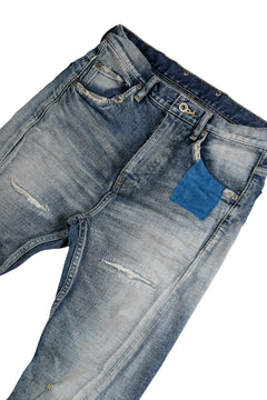 Load image into Gallery viewer, ISAMU KATAYAMA BACKLASH LOW CROTCH SLIM PANTS / STRETCH DENIM (INDIGO)