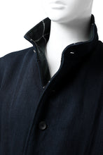 Load image into Gallery viewer, sus-sous medical coat / indigo herringbone (INDIGO CHARCOAL)