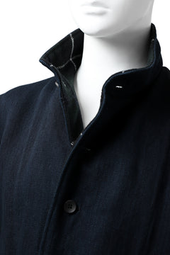 Load image into Gallery viewer, sus-sous medical coat / indigo herringbone (INDIGO CHARCOAL)