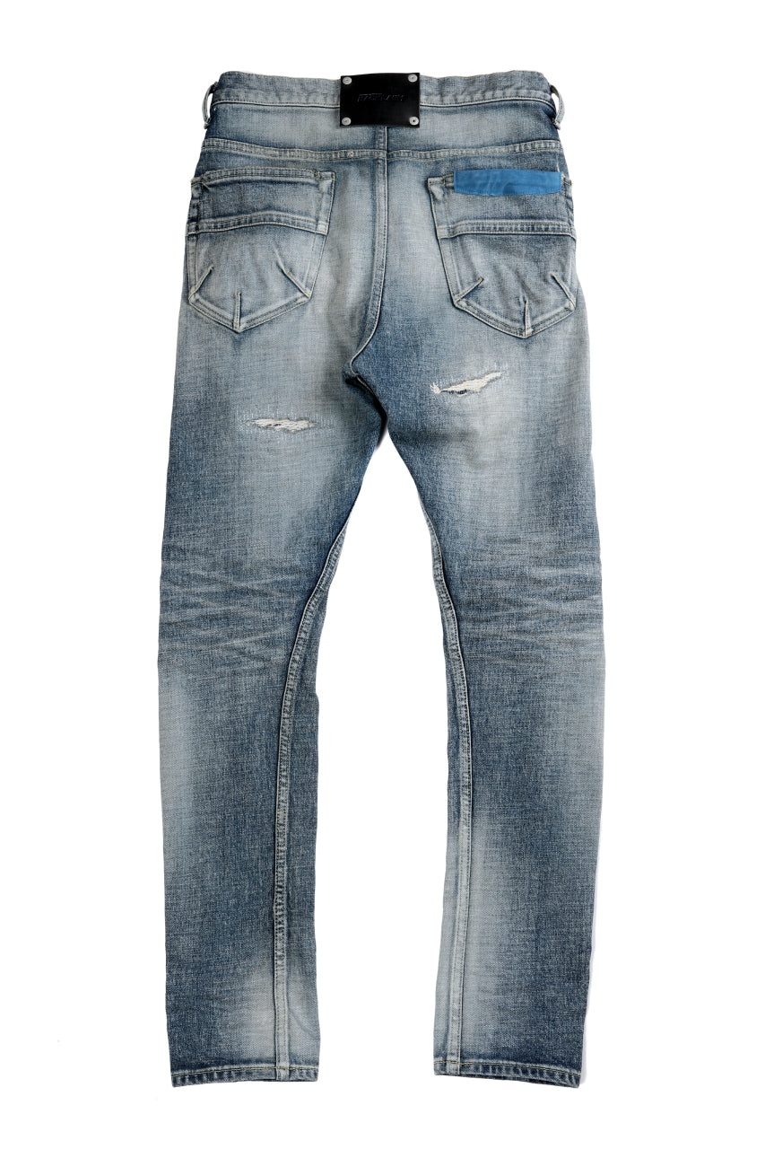 Load image into Gallery viewer, ISAMU KATAYAMA BACKLASH LOW CROTCH SLIM PANTS / STRETCH DENIM (INDIGO)