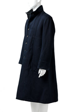 Load image into Gallery viewer, sus-sous medical coat / indigo herringbone (INDIGO CHARCOAL)