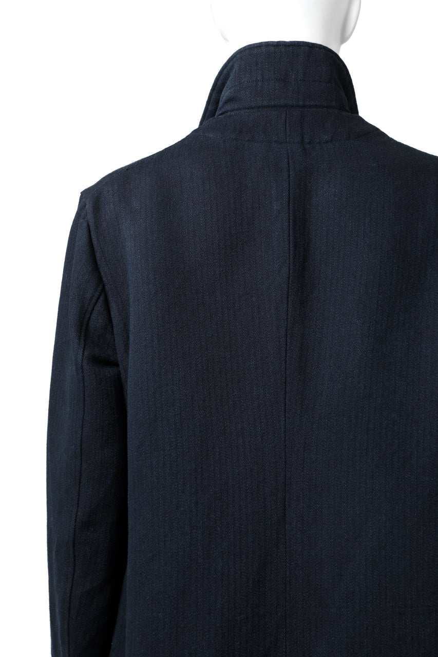 Load image into Gallery viewer, sus-sous medical coat / indigo herringbone (INDIGO CHARCOAL)