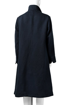 Load image into Gallery viewer, sus-sous medical coat / indigo herringbone (INDIGO CHARCOAL)